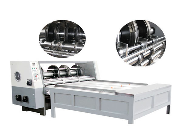 آلة تحزيز (سلوتر شق وعمل فتحات) دوارة نصف أوتوماتيكية للكرتون المضلع